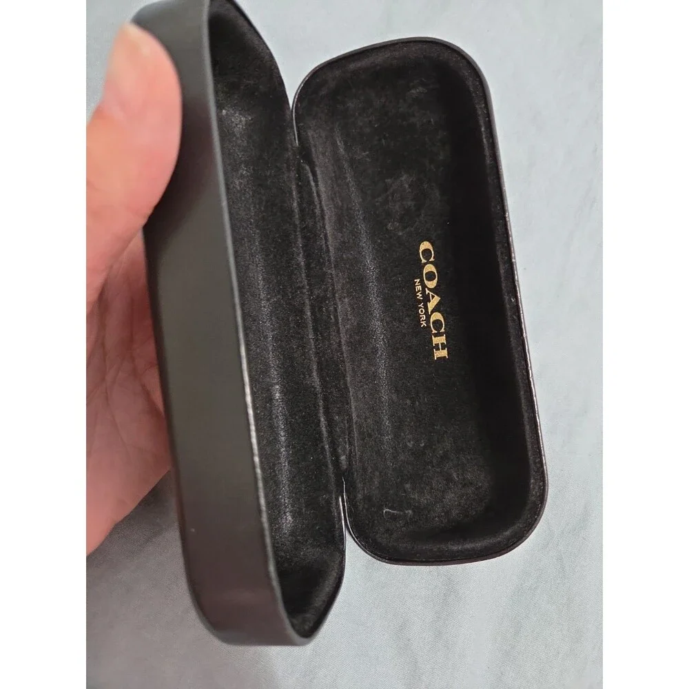 Coach New York Black Eyeglasses Sunglasses Hard Clamshell Case Authentic